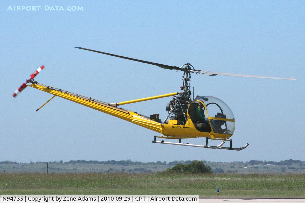 N94735, 1953 Hiller UH-12B C/N 523, At Cleburne Municipal