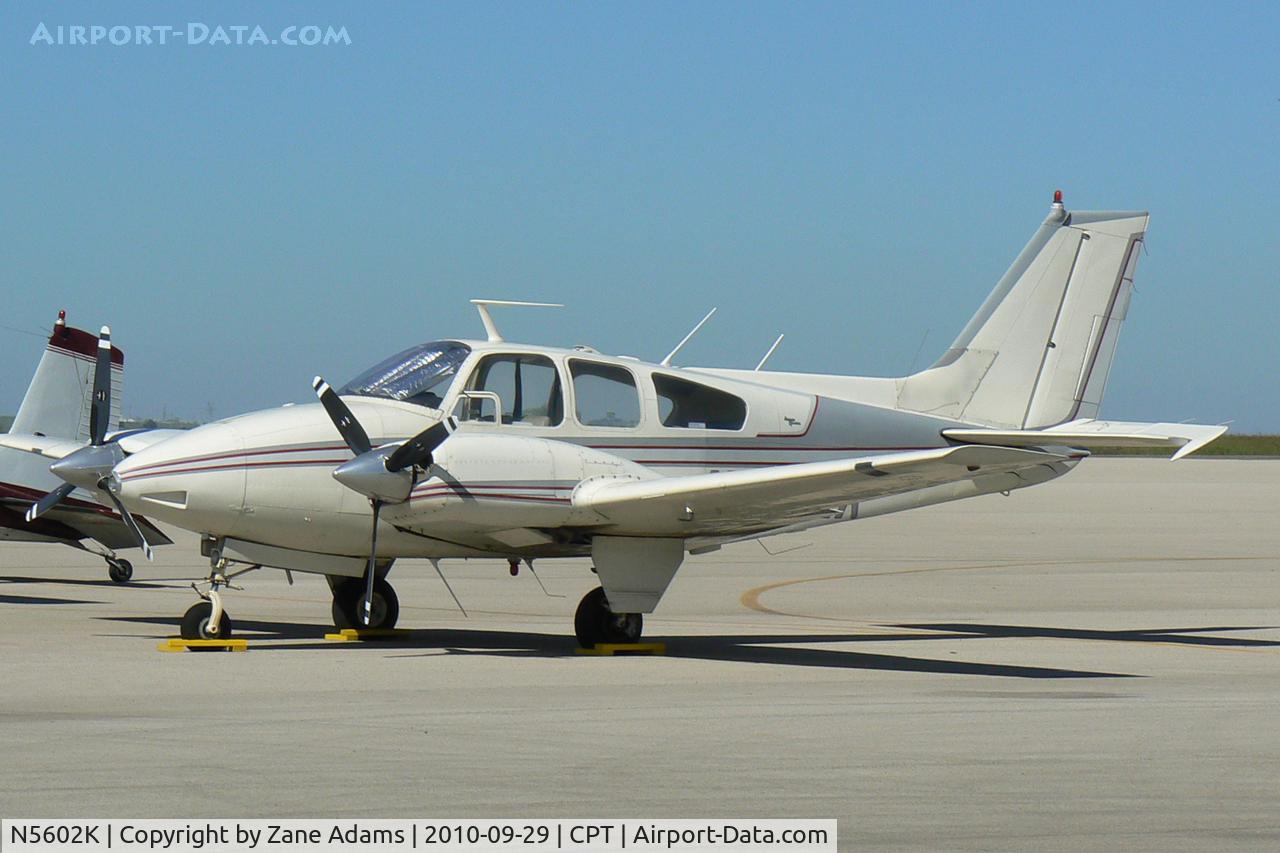 N5602K, 1964 Beech 95-B55 (T42A) Baron C/N TC-598, At Cleburne Municipal