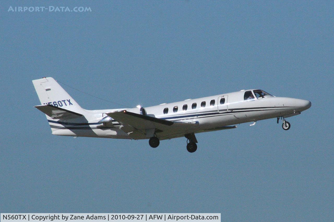 N560TX, 1996 Cessna 560 Citation Ultra C/N 560-0382, At Alliance Airport - Fort Worth, TX