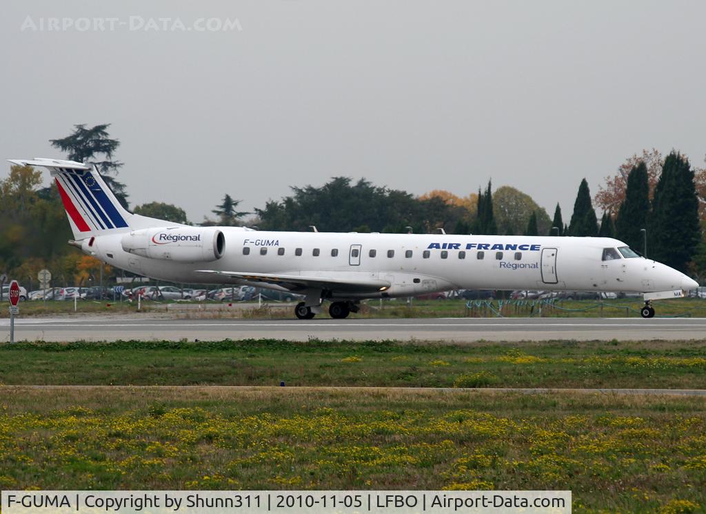 F-GUMA, 2001 Embraer EMB-145MP (ERJ-145MP) C/N 145405, Taking off rwy 32R
