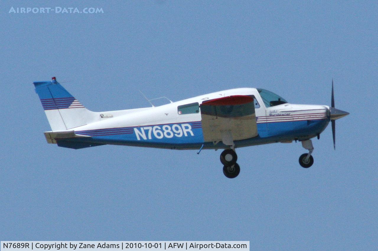 N7689R, 1970 Beech C23 Sundowner 180 C/N M-1289, At Alliance Airport - Fort Worth, TX
