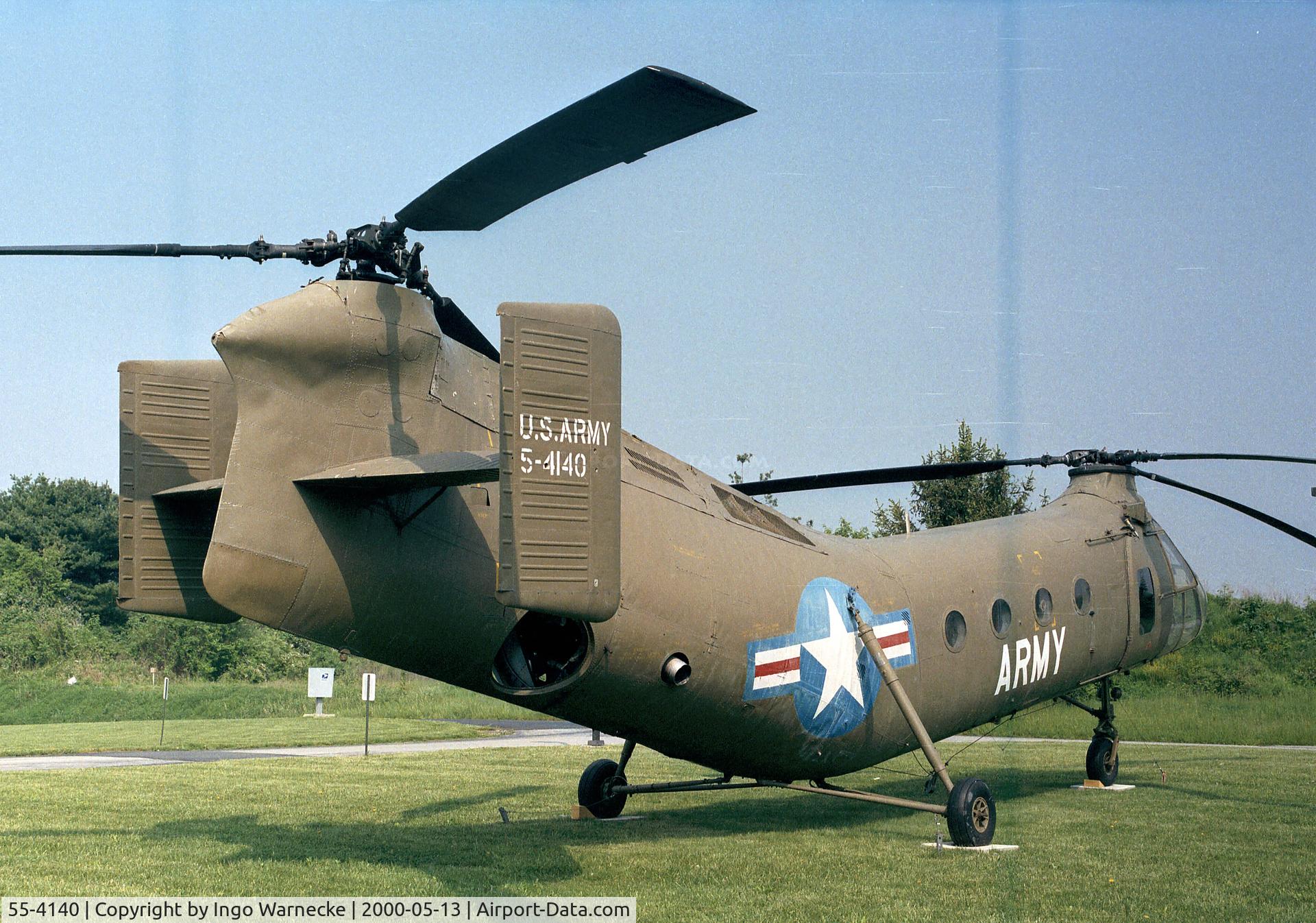 55-4140, 1955 Piasecki H-21C Shawnee C/N C.94, Piasecki (Vertol) H-21C Shawnee at the American Helicopter Museum, West Chester PA