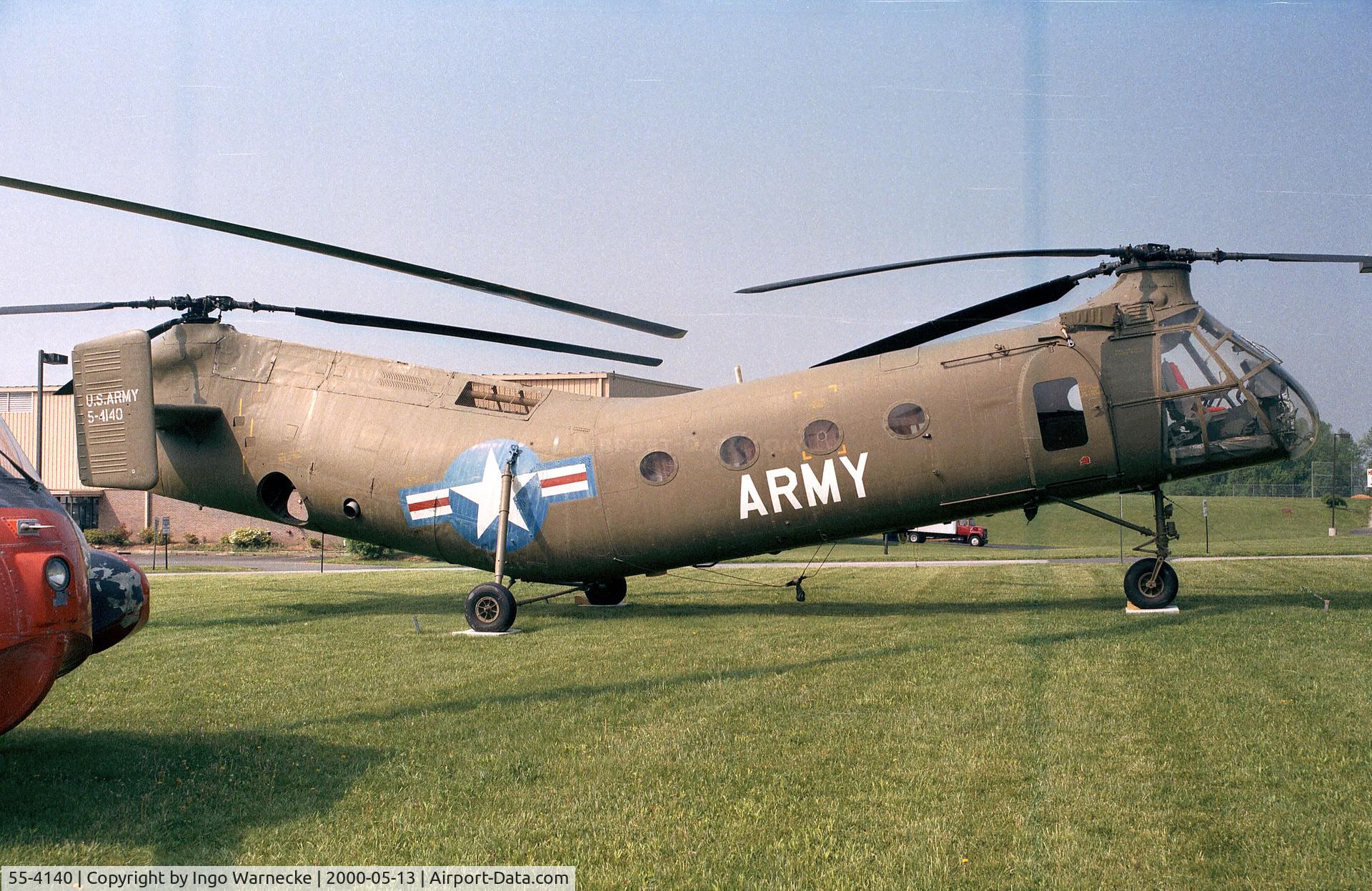 55-4140, 1955 Piasecki H-21C Shawnee C/N C.94, Piasecki (Vertol) H-21C Shawnee at the American Helicopter Museum, West Chester PA