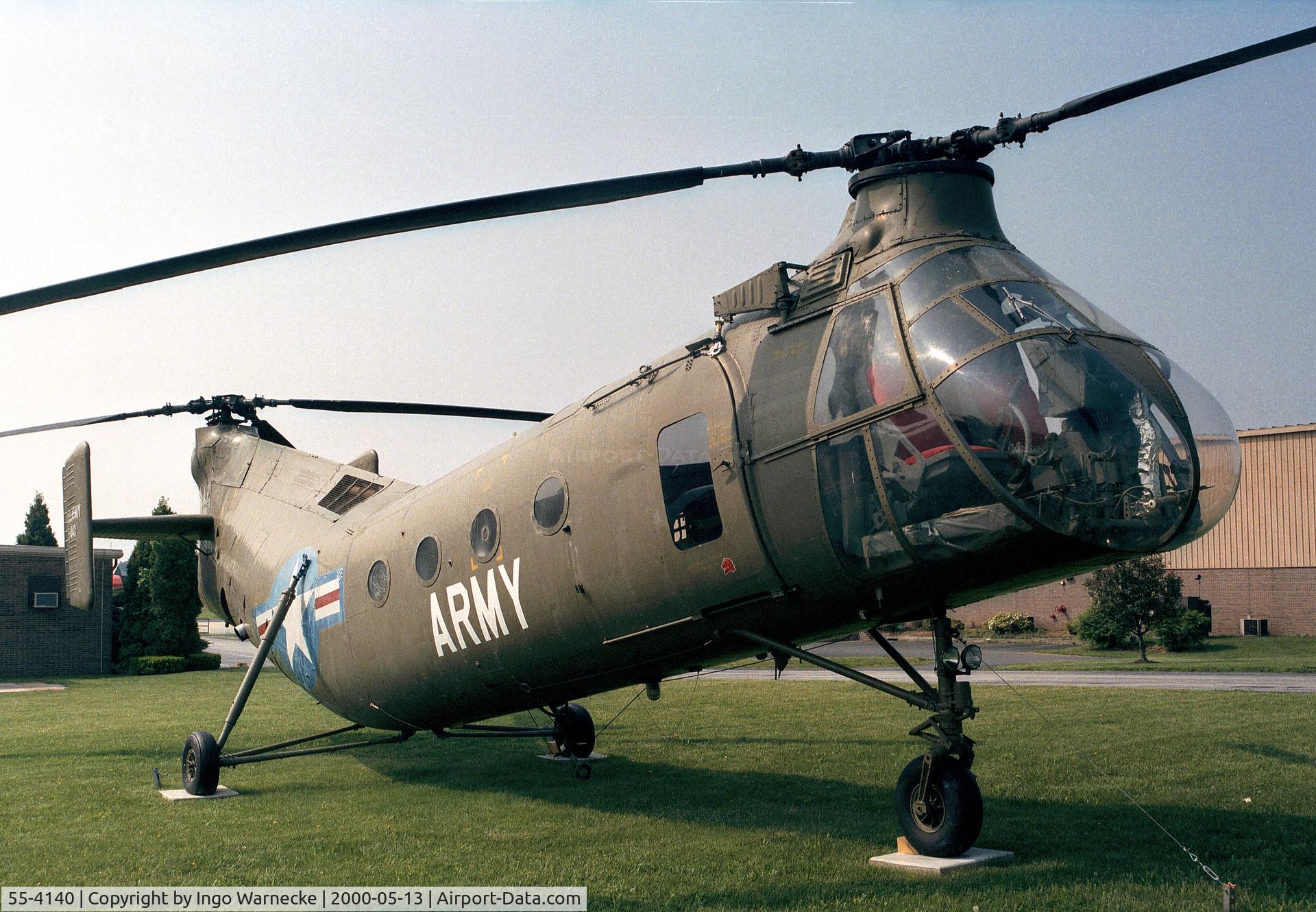 55-4140, 1955 Piasecki H-21C Shawnee C/N C.94, Piasecki (Vertol) H-21C Shawnee at the American Helicopter Museum, West Chester PA