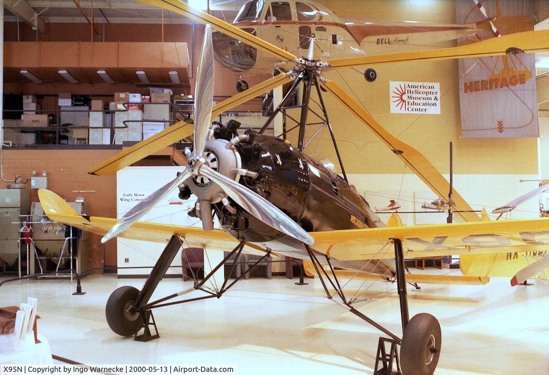 X95N, 1929 Pitcairn-Cierva PCA-1A C/N 02, Pitcairn-Cierva PCA-1A at the American Helicopter Museum, West Chester PA