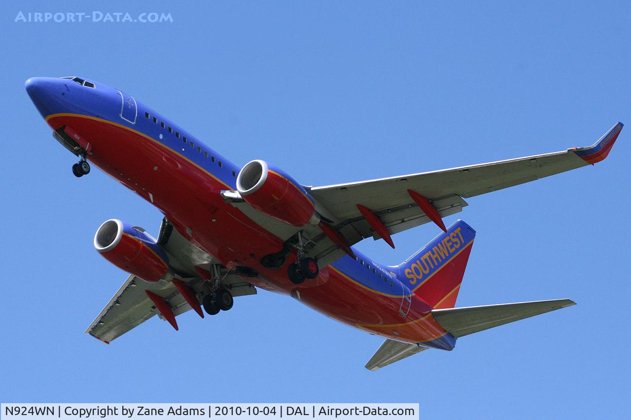 N924WN, 2008 Boeing 737-7H4 C/N 36628, Southwest Airlines At Dallas Love Field