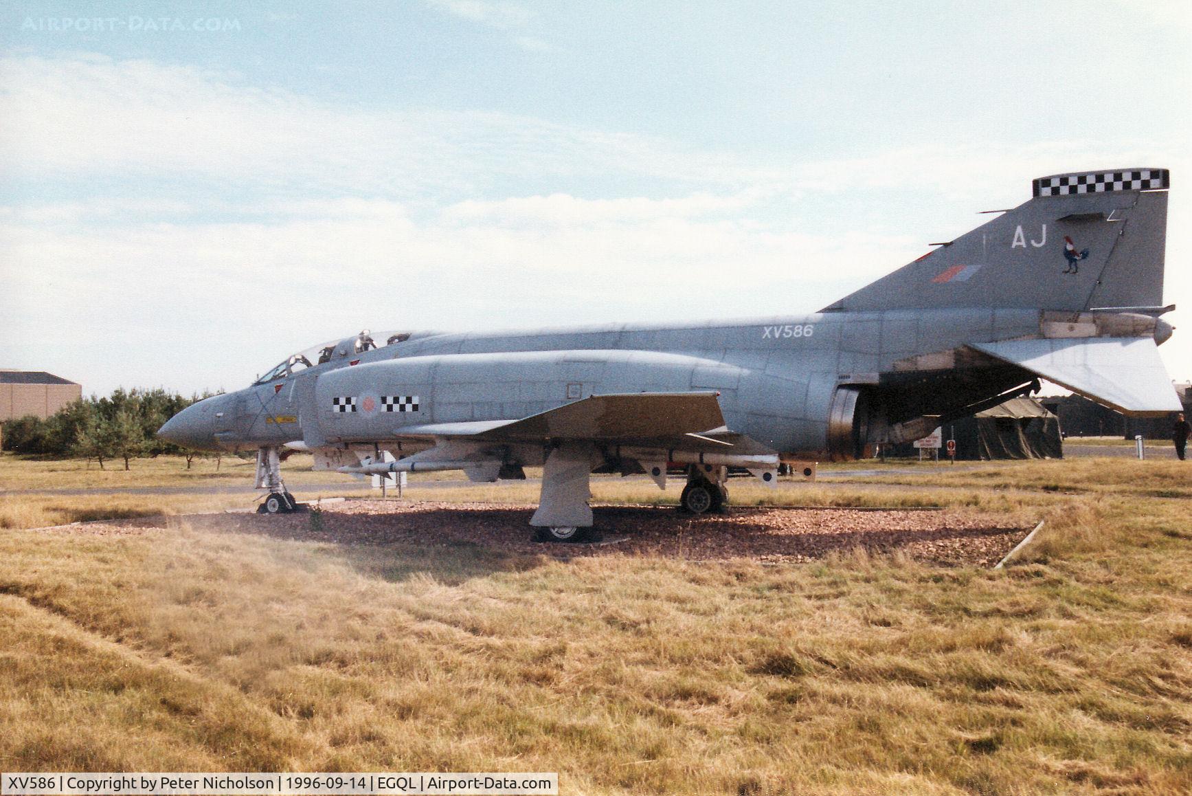 XV586, 1969 McDonnell Douglas Phantom FG1 C/N 3317/9340, Another view of the 43 Squadron Phantom FG.1 on display at the 1996 RAF Leuchars Airshow and still preserved there.