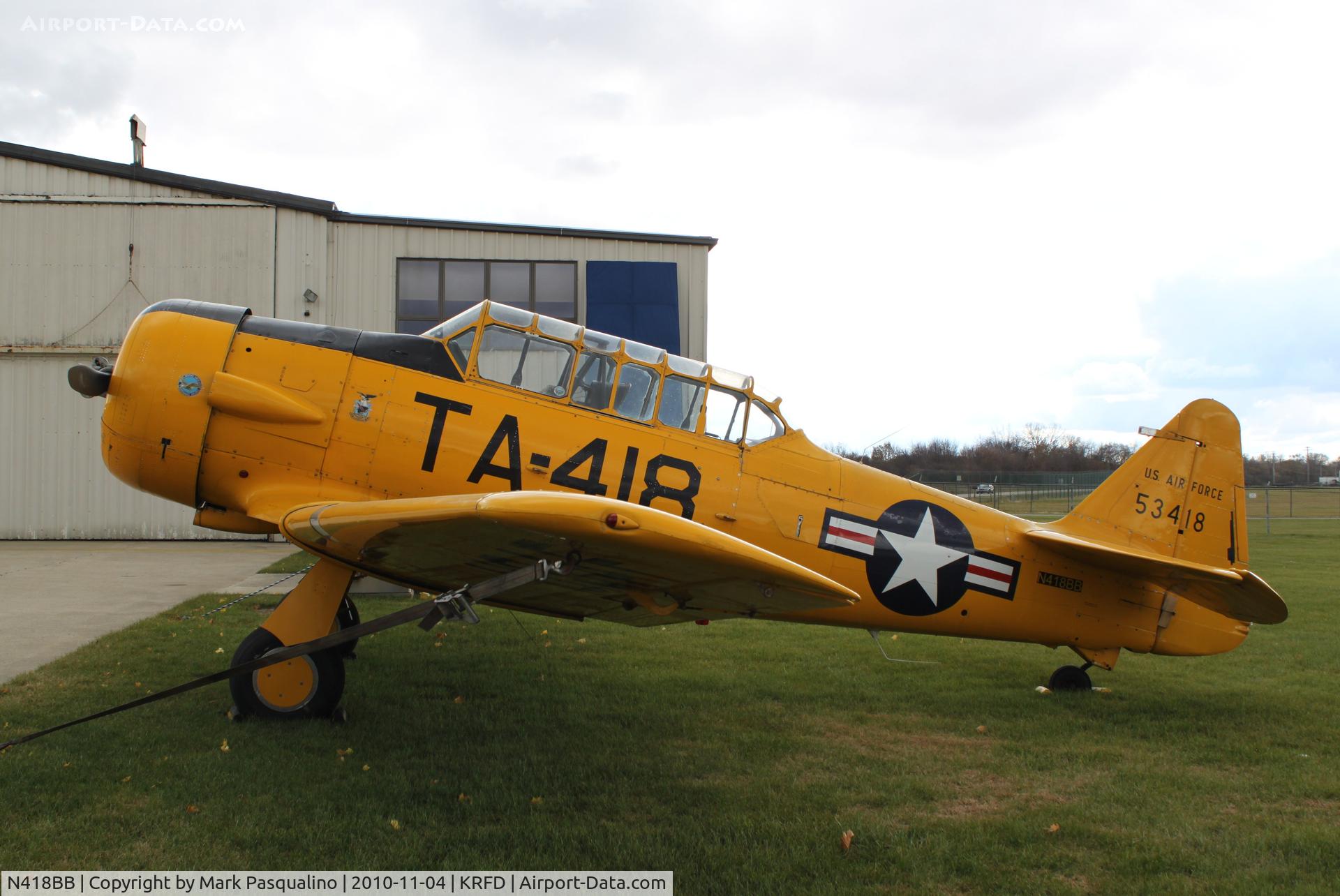 N418BB, 1945 North American AT-6D C/N 53418, North American AT-6D