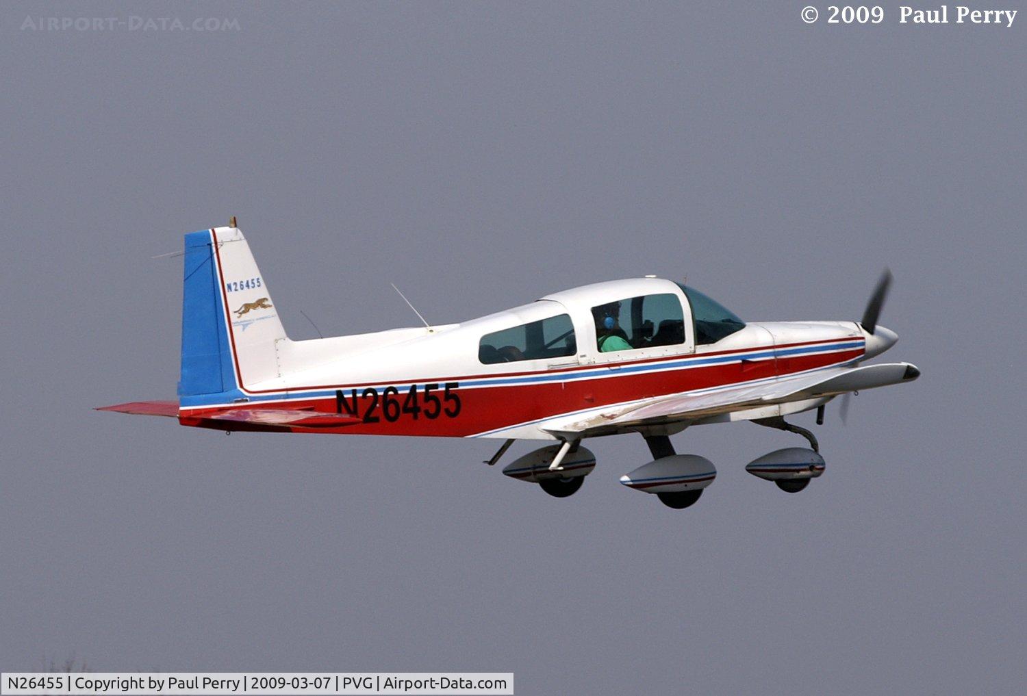 N26455, 1978 Grumman American AA-5A Cheetah C/N AA5A0599, Aloft from Hampton Roads Exec