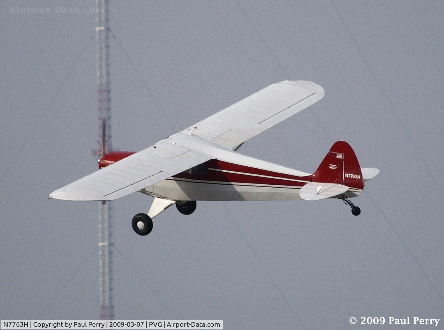 N7763H, 1946 Piper PA-12 Super Cruiser C/N 12-660, Up for some touch and goes