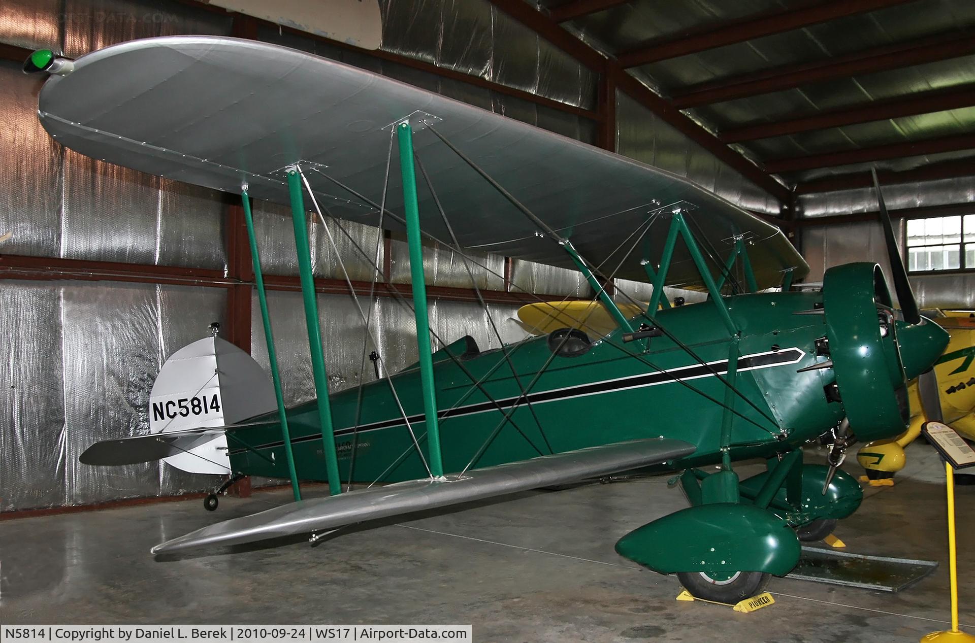 N5814, 1928 Waco ATO C/N A-4, Although this aircraft has been through six different owners, her original registration number has been restored.