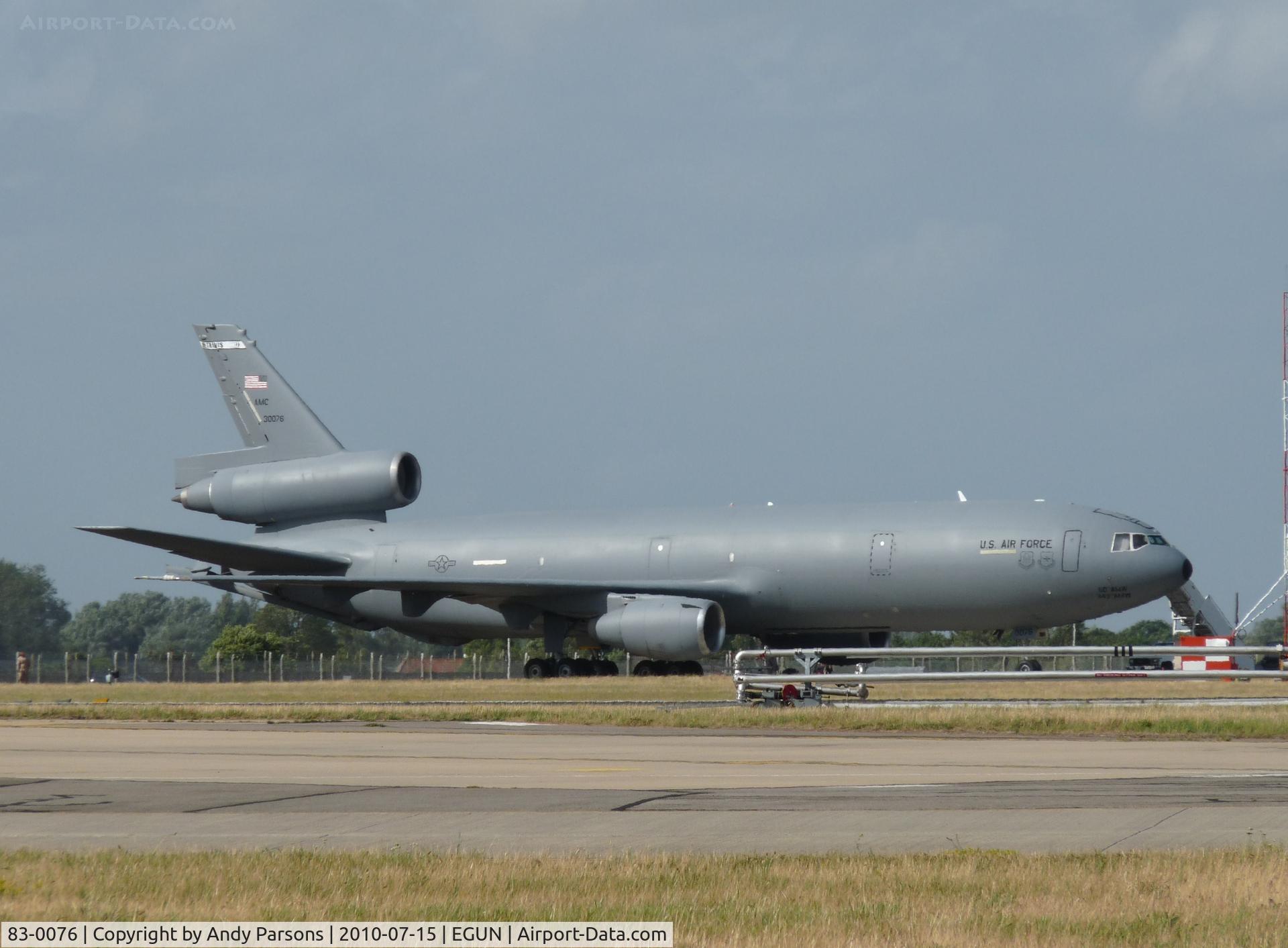 83-0076, 1983 McDonnell Douglas KC-10A Extender C/N 48217, 60 Amw KC10 at Mildenhall