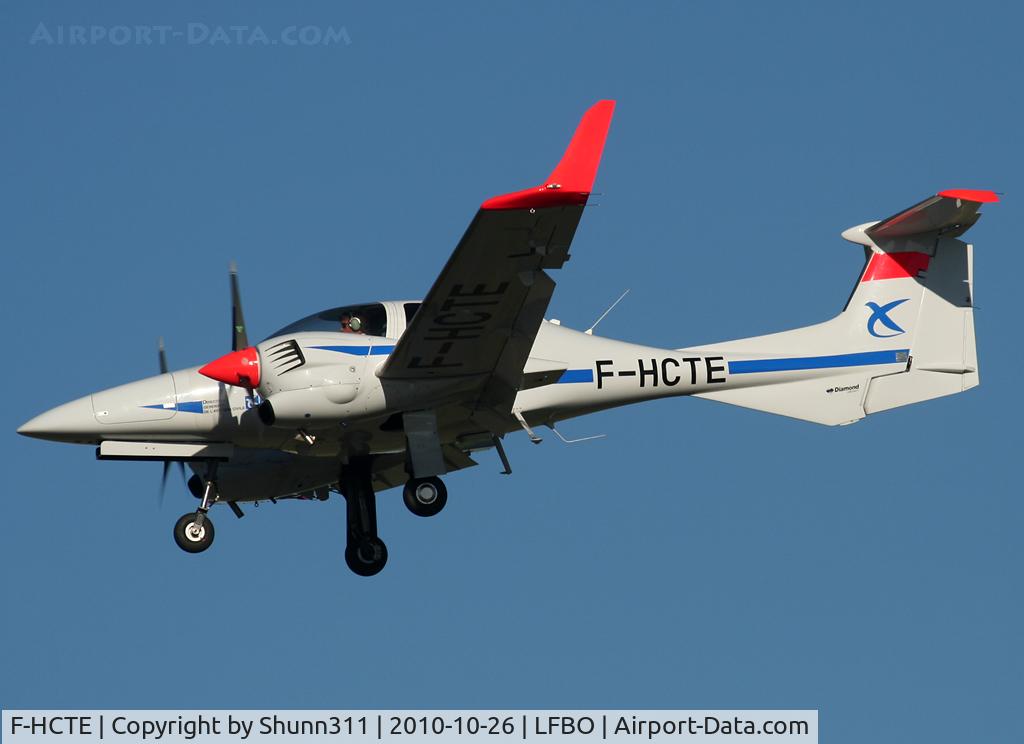 F-HCTE, 2008 Diamond DA-42 Twin Star C/N 42.360, Landing rwy 32L