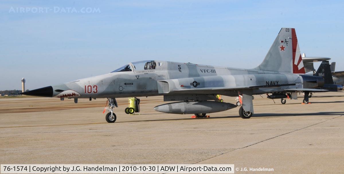 76-1574, Northrop F-5E Tiger II C/N L.1049, ex-Swiss J-3049 at NAF washington