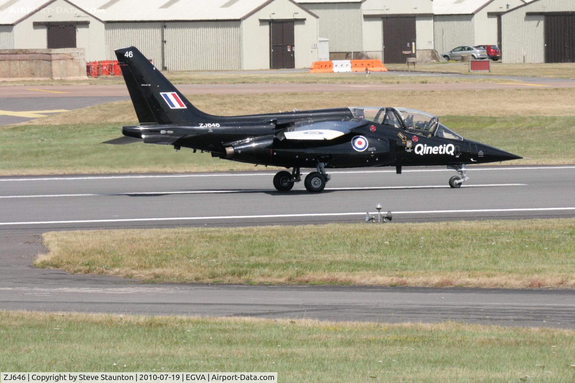 ZJ646, 1981 Dassault-Dornier Alpha Jet A C/N 0155, Taken at the Royal International Air Tattoo 2010