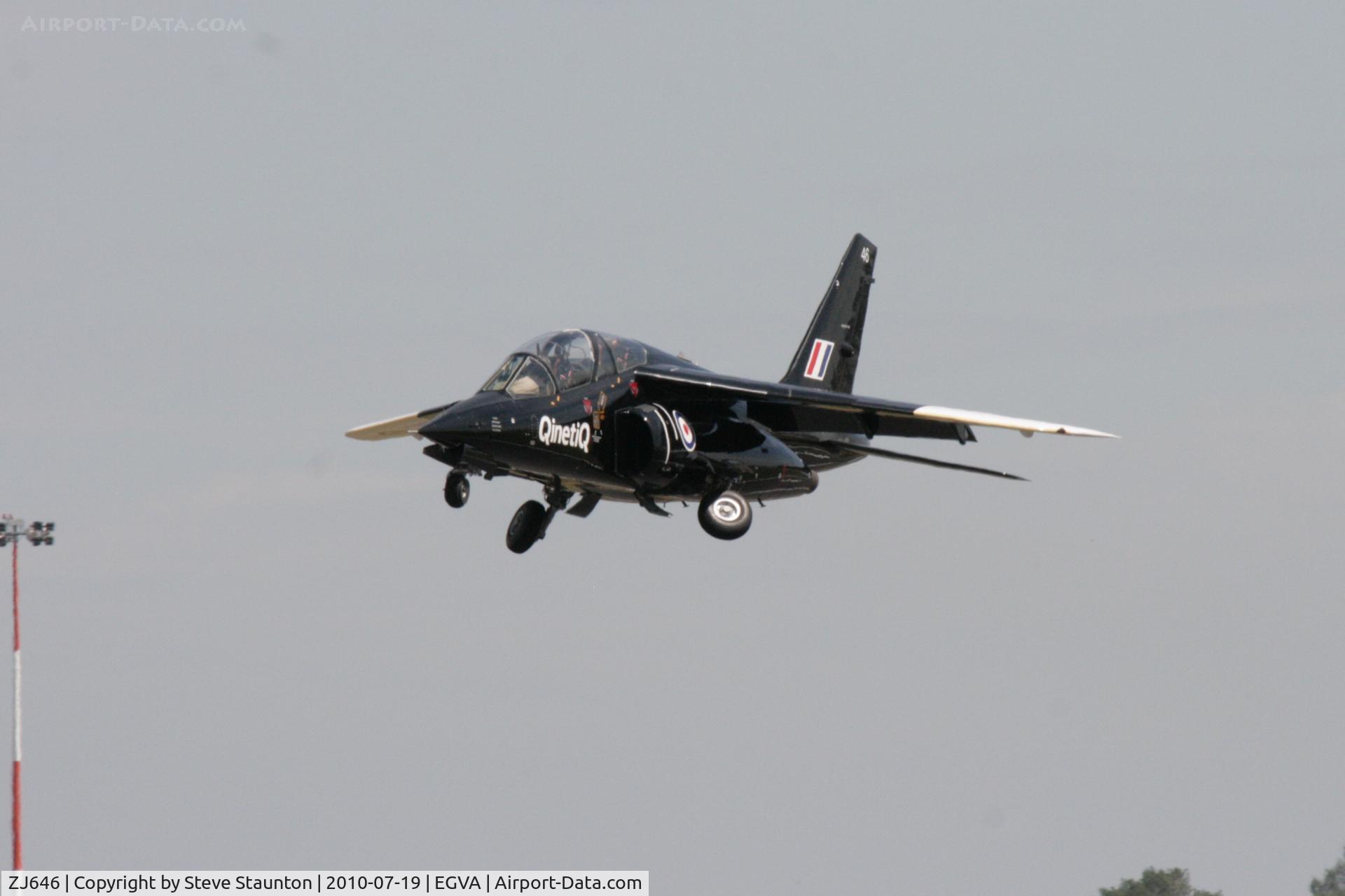 ZJ646, 1981 Dassault-Dornier Alpha Jet A C/N 0155, Taken at the Royal International Air Tattoo 2010