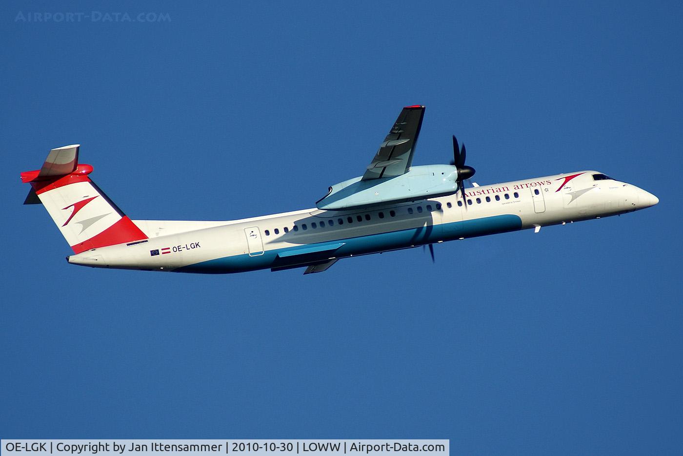 OE-LGK, 2009 De Havilland Canada DHC-8-402Q Dash 8 C/N 4280, OE-LGK @ LOWW