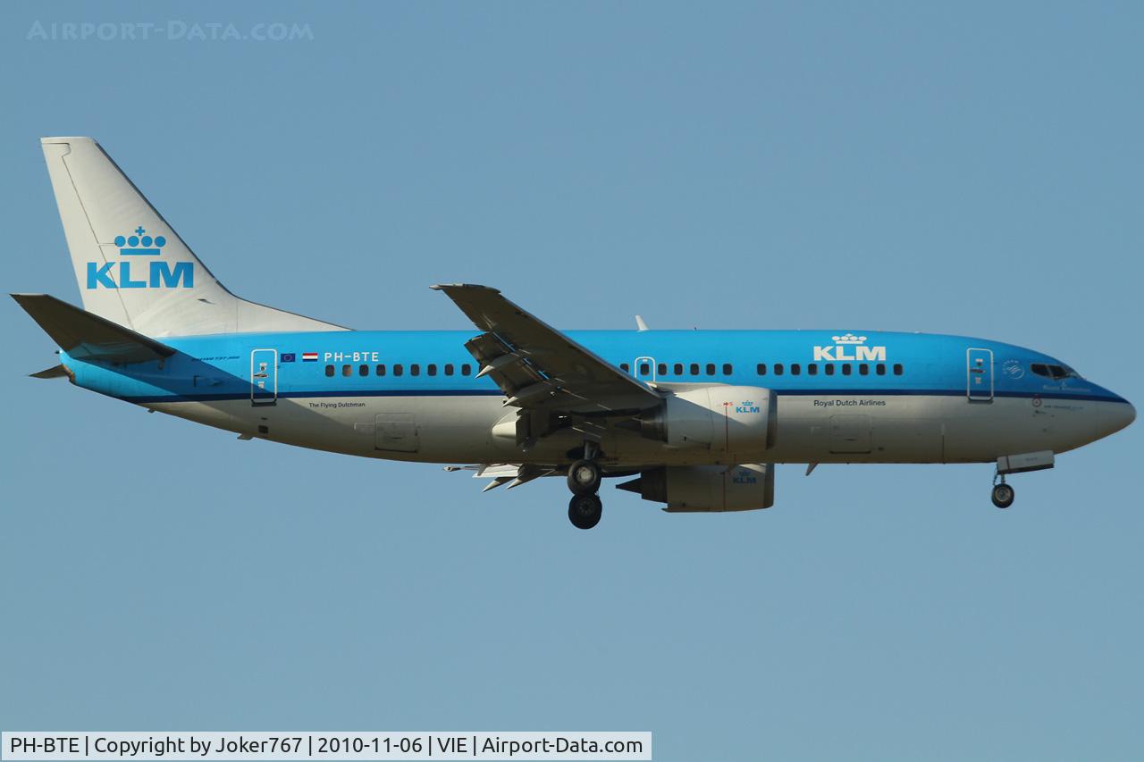 PH-BTE, 1993 Boeing 737-306 C/N 27421, KLM - Royal Dutch Airlines