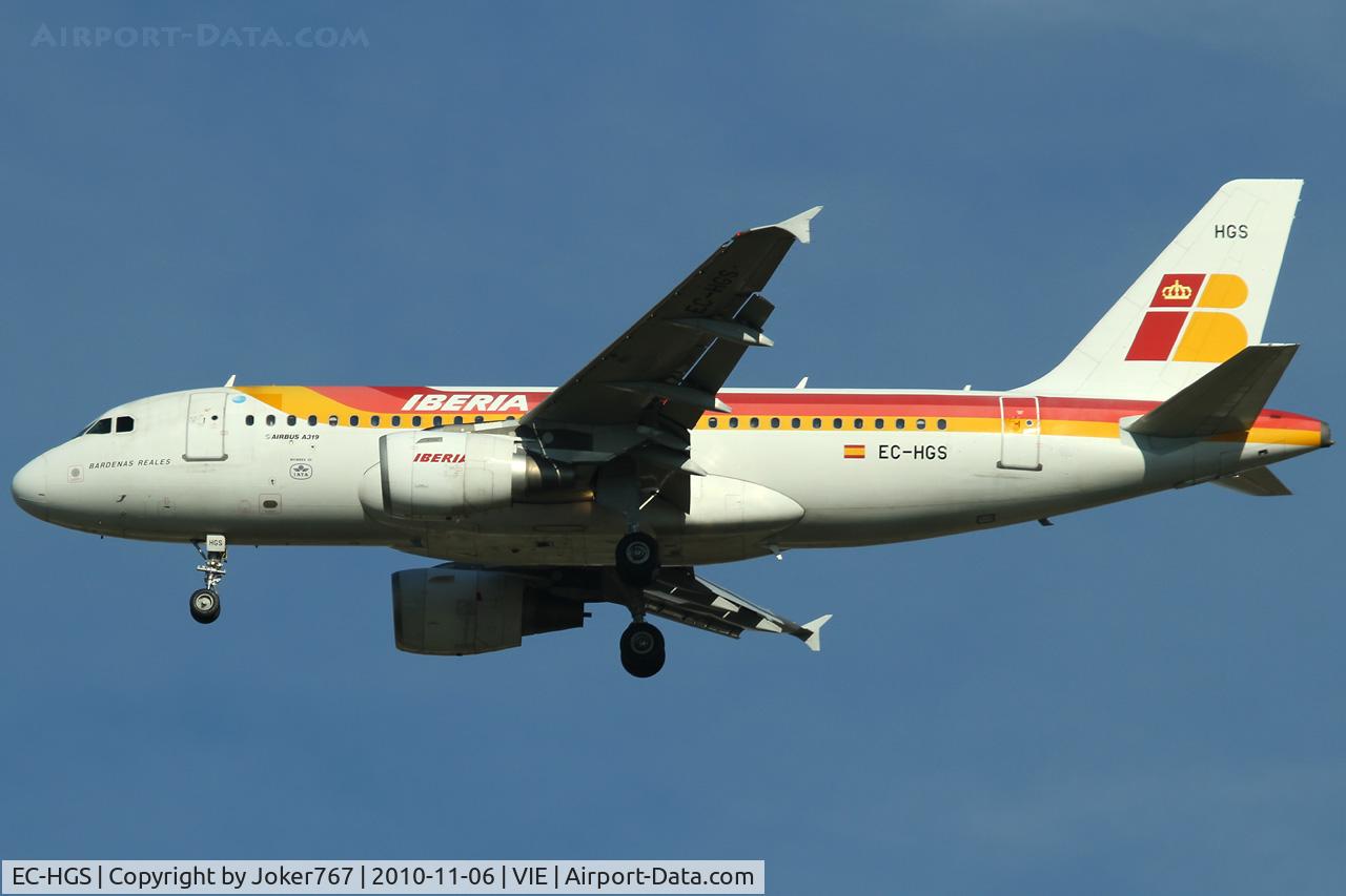 EC-HGS, 2000 Airbus A319-111 C/N 1180, Iberia