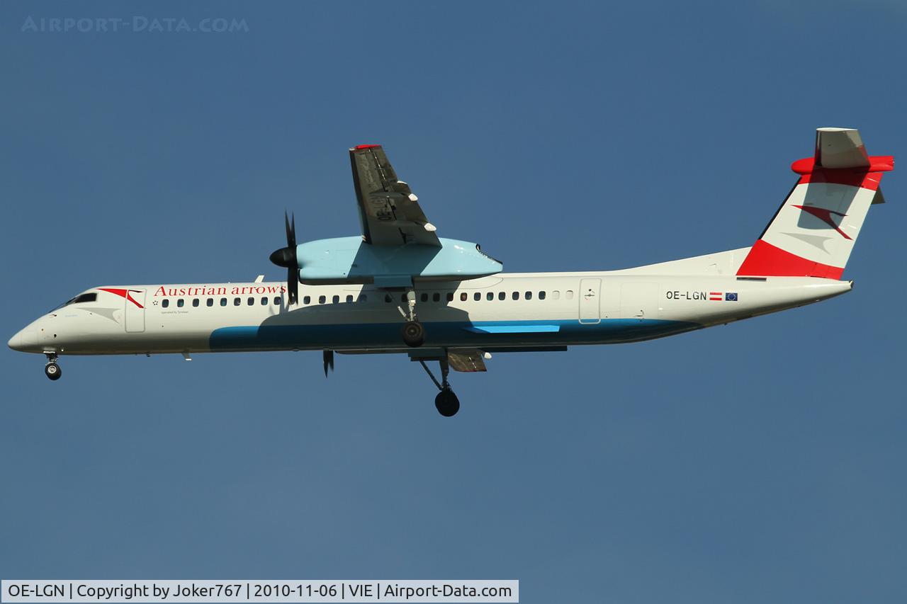 OE-LGN, 2010 De Havilland Canada DHC-8-402Q Dash 8 C/N 4326, Austrian arrows