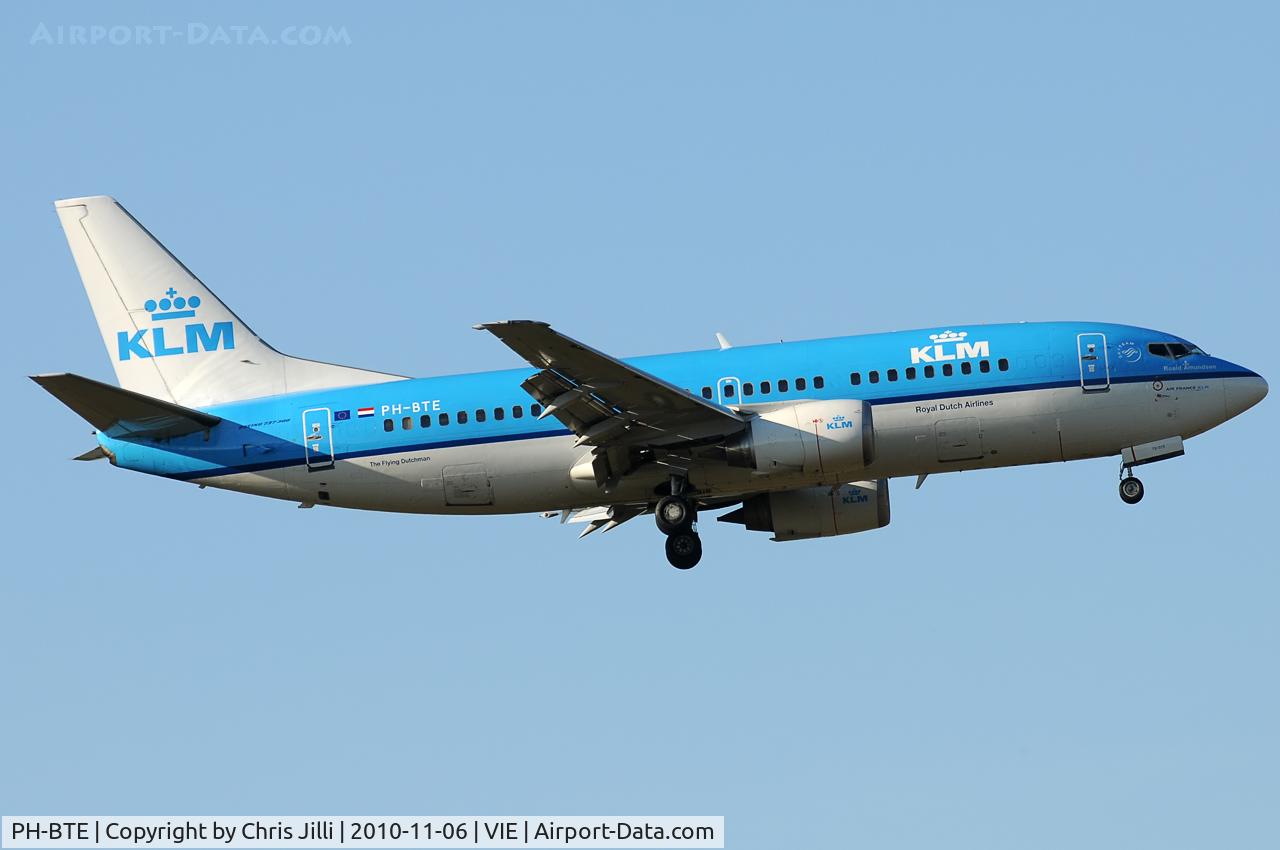 PH-BTE, 1993 Boeing 737-306 C/N 27421, KLM