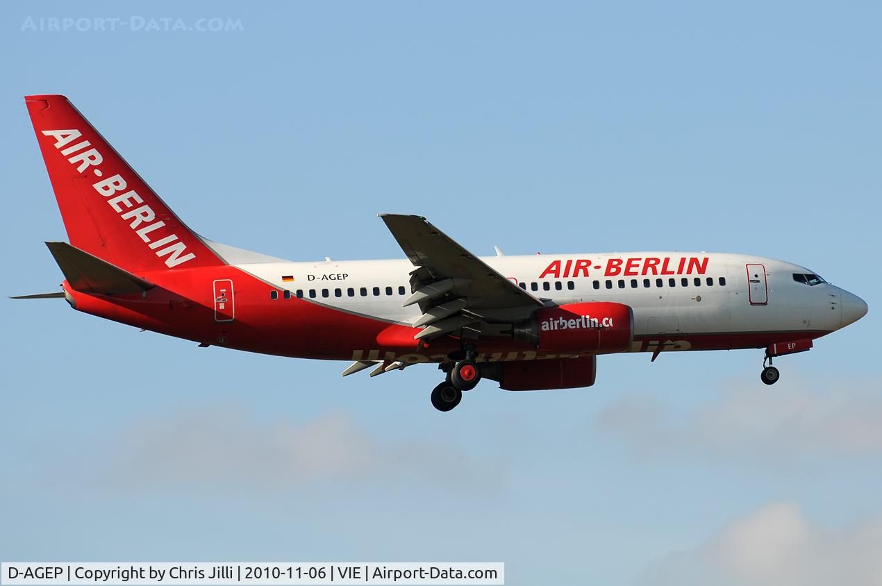 D-AGEP, 1998 Boeing 737-75B C/N 28102, Aer Börlin
