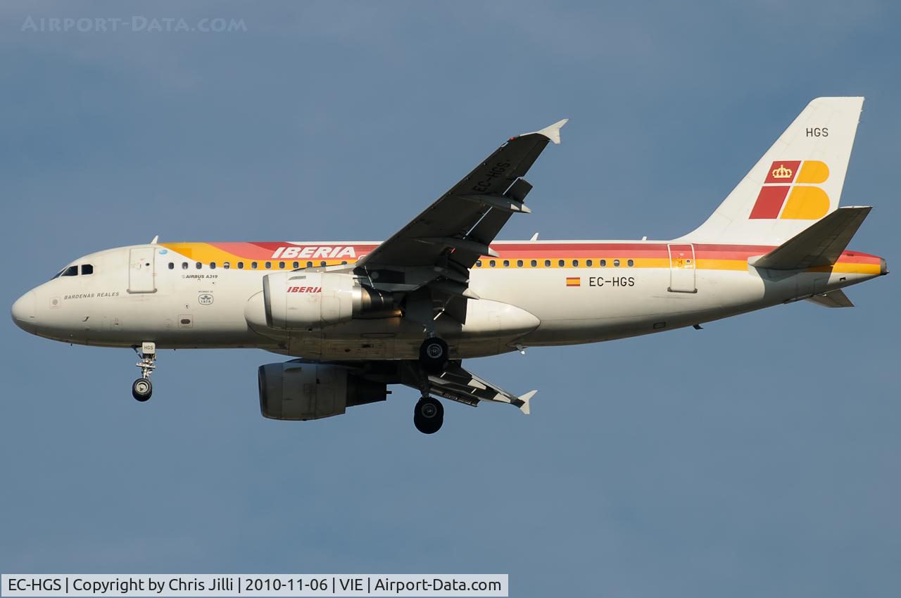 EC-HGS, 2000 Airbus A319-111 C/N 1180, Iberia