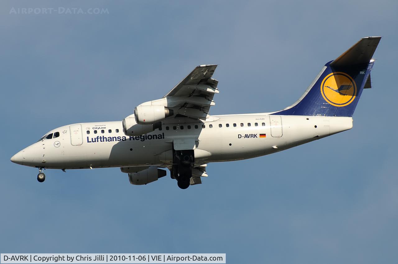 D-AVRK, 1996 British Aerospace Avro 146-RJ85 C/N E.2278, Lufthansa