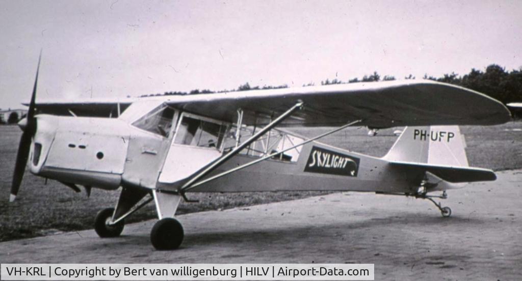 VH-KRL, 1942 Taylorcraft E Auster 3 C/N 546, This Auster has flight at the airport hilversum in the nederlands from 1950 till near 1965
by Skylight