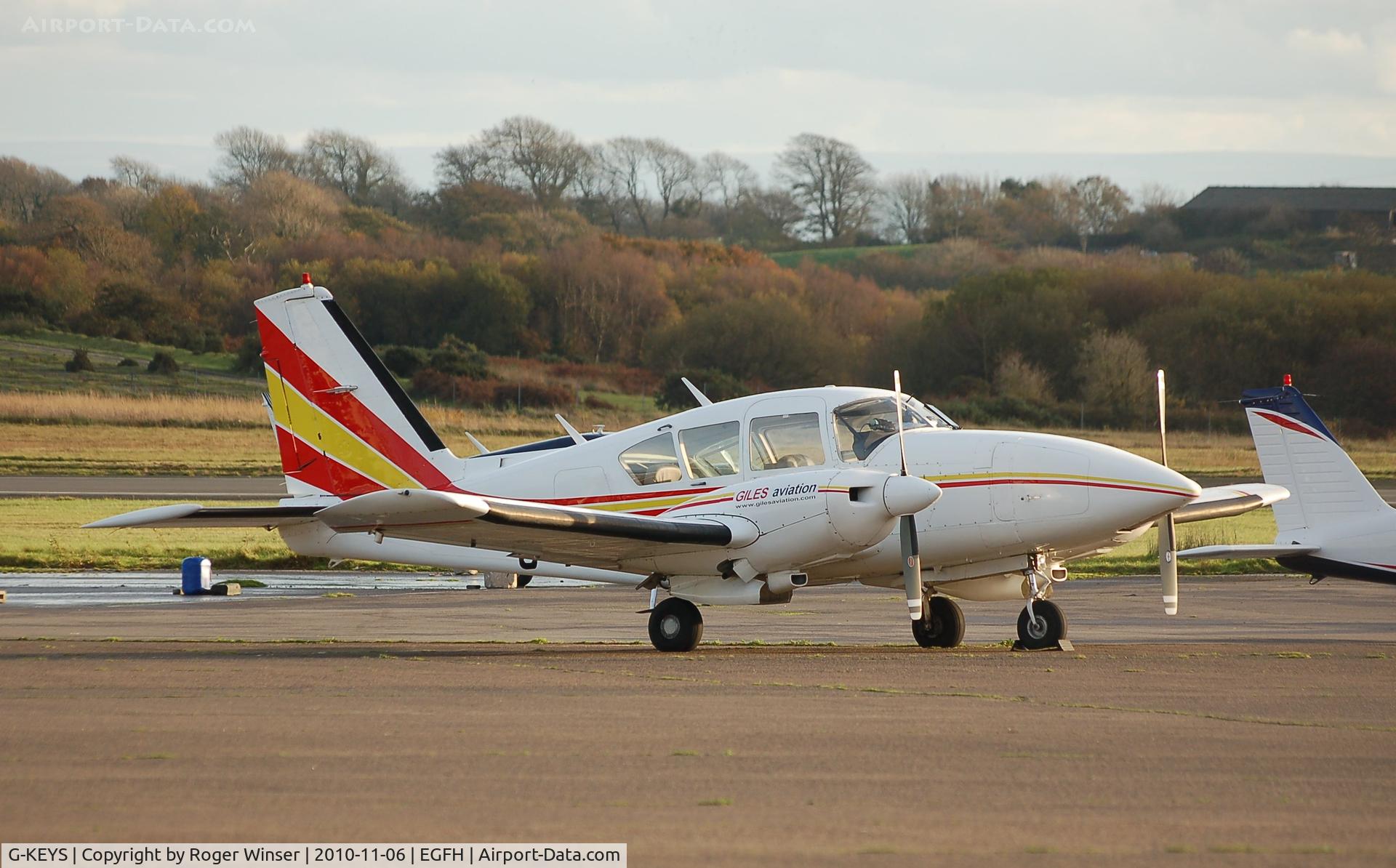 G-KEYS, 1978 Piper PA-23-250 Aztec F C/N 27-7854052, Visiting Piper Astec of Giles Aviation Ltd.