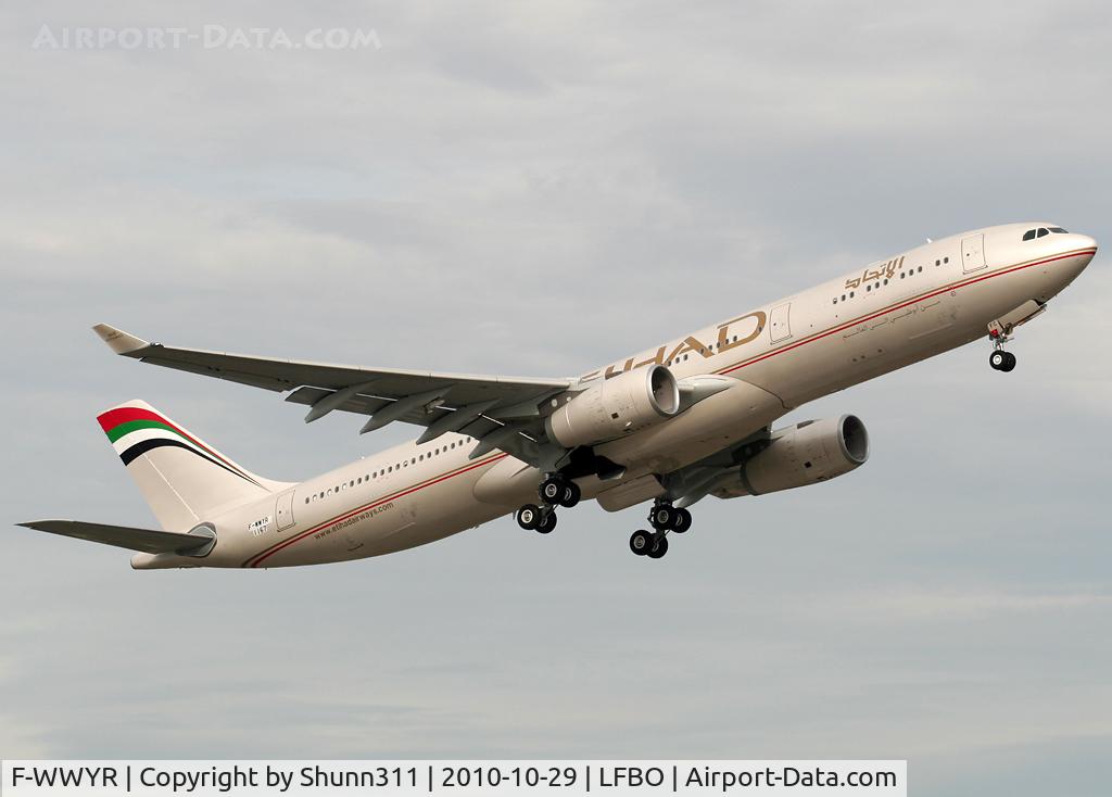 F-WWYR, 2010 Airbus A330-343X C/N 1167, C/n 1167 - To be A6-EFC
