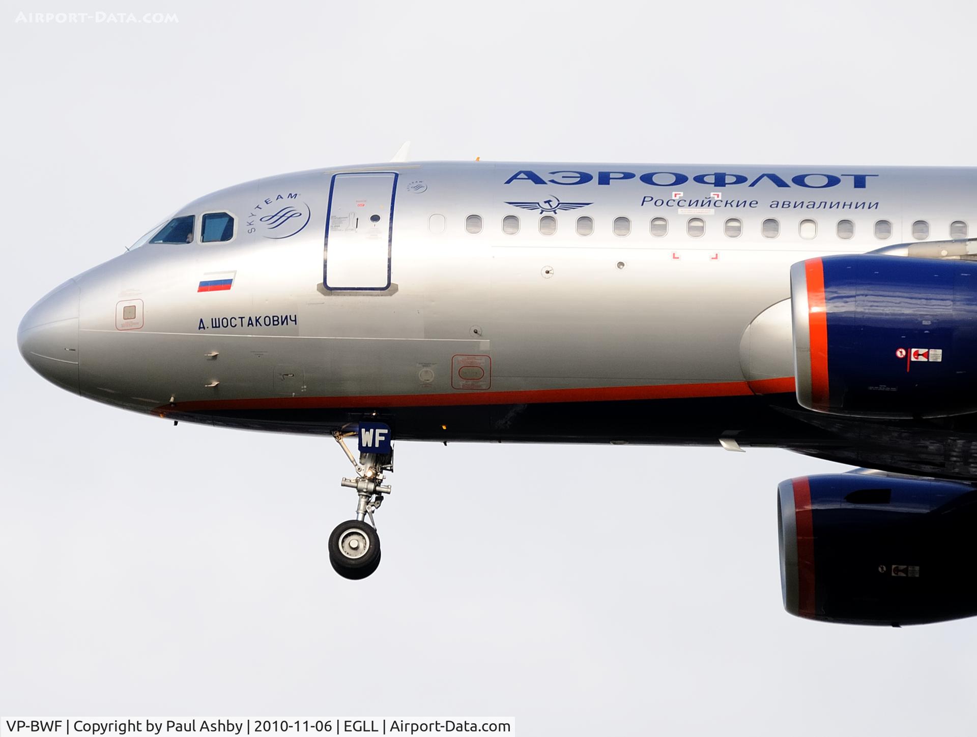 VP-BWF, 2003 Airbus A320-214 C/N 2144, Aeroflot 2003 Airbus A320-214