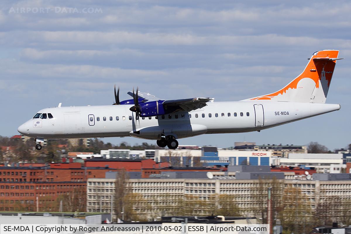 SE-MDA, 2008 ATR 72-212A C/N 778, Avitrans flight 2Q562 from Ängelholm operated by Golden Air