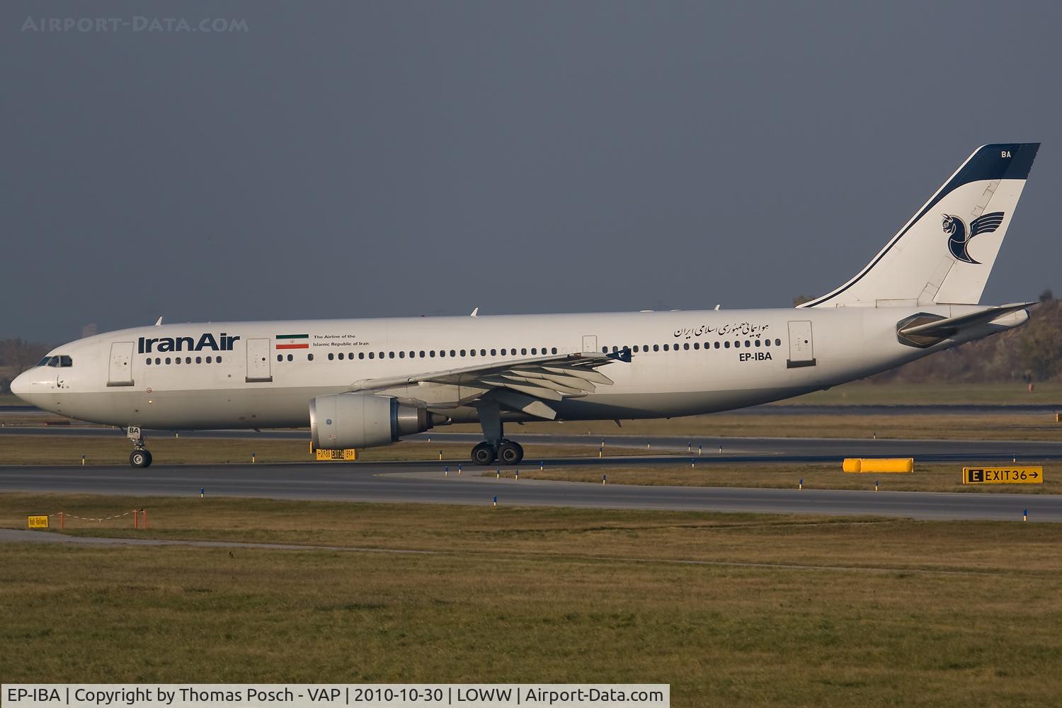 EP-IBA, 1993 Airbus A300B4-605R C/N 723, Iran Air