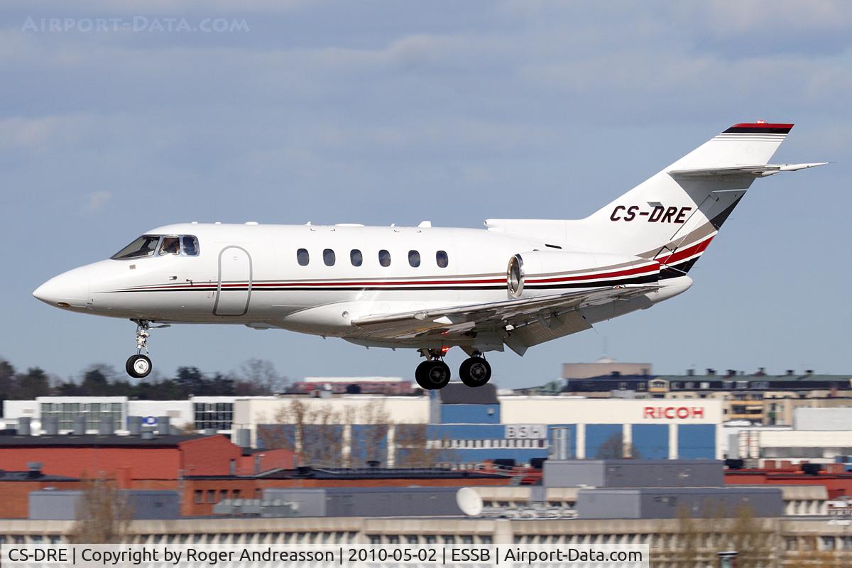 CS-DRE, 2005 Raytheon Hawker 800XP C/N 258725, NJE273D arriving after a short flight from Arlanda