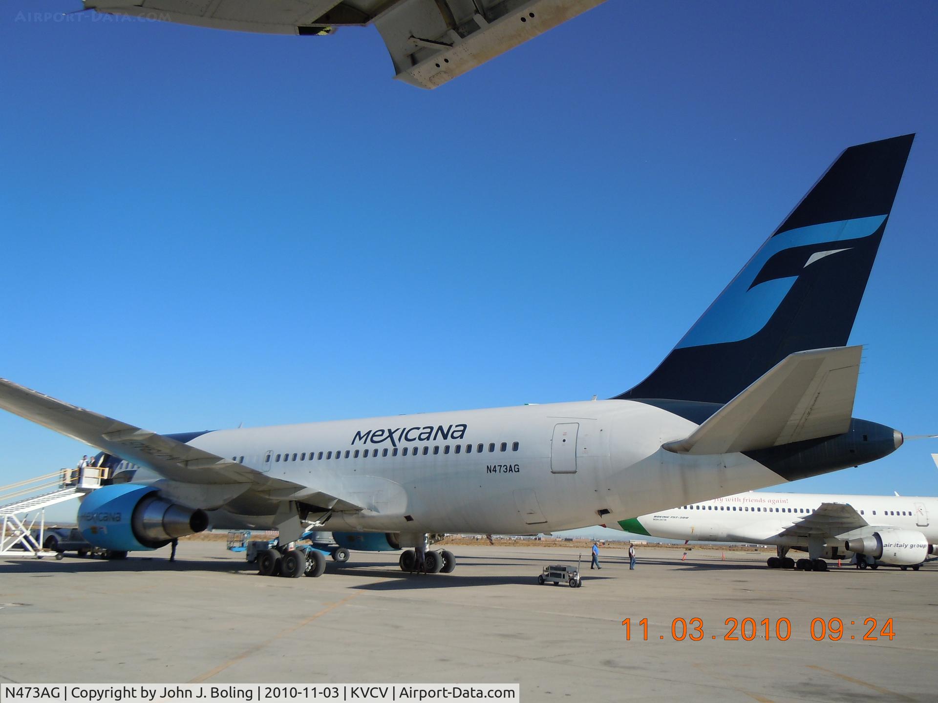N473AG, 1989 Boeing 767-25DER C/N 24733, On ramp @ KVCV prior to test flight 3 Nov.