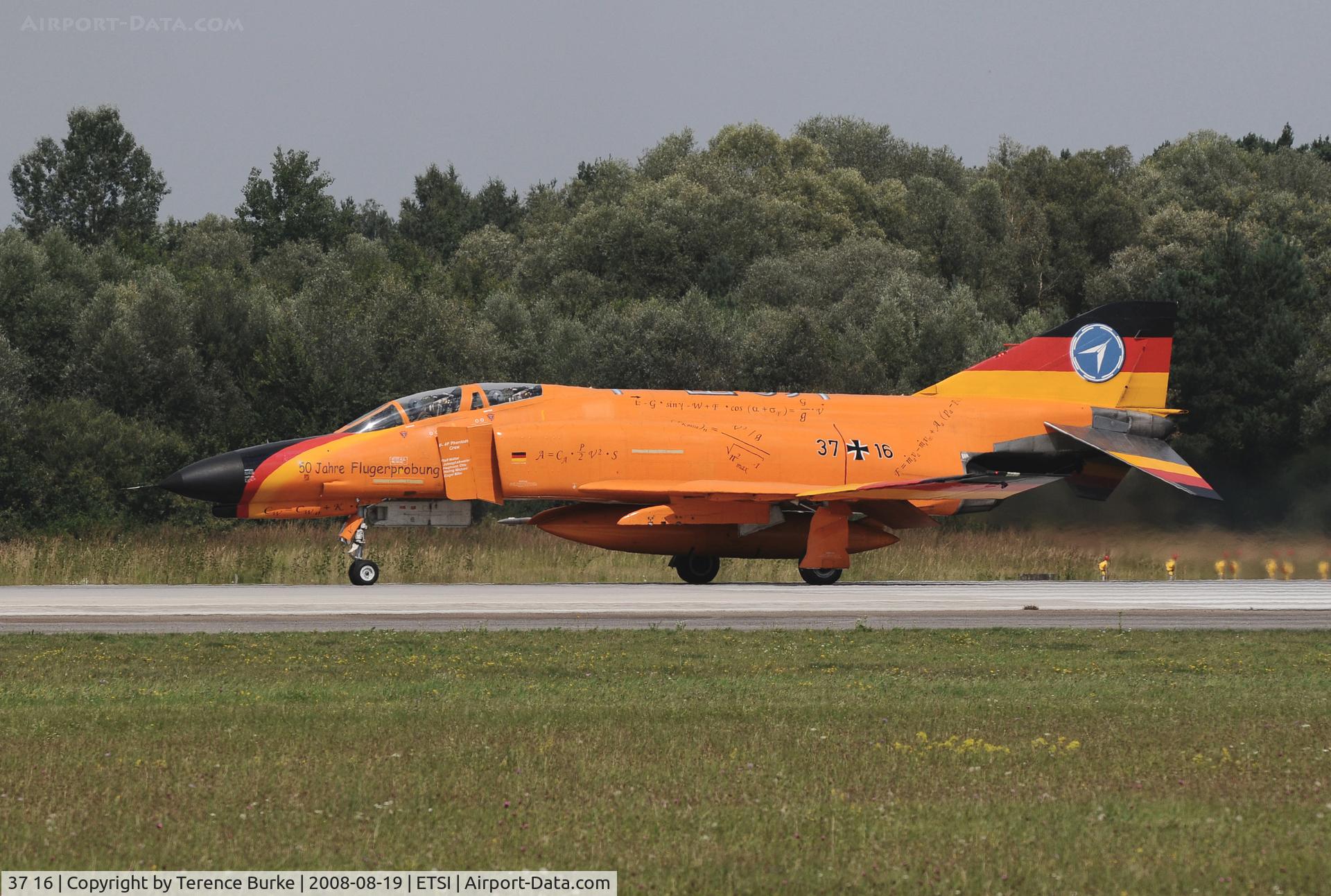 37 16, 1972 McDonnell Douglas F-4F Phantom II C/N 4388, Manching Germany August 2008