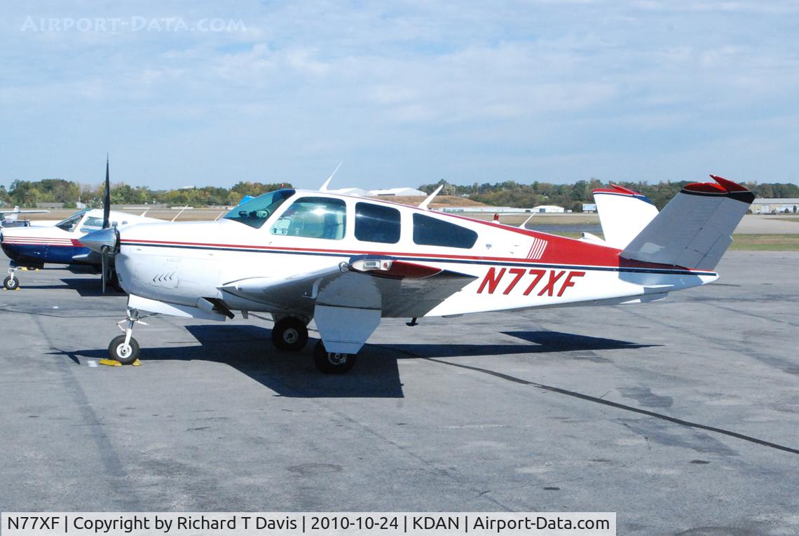 N77XF, 1977 Beech V35B Bonanza C/N D-9989, 1977 Beech V35B in Danville Va..
