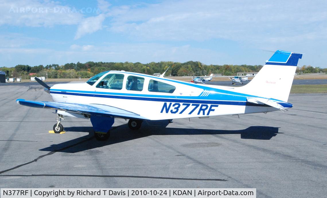N377RF, 1987 Beech F33C Bonanza C/N CJ-179, 1987 Beech F33C in Danville Va...