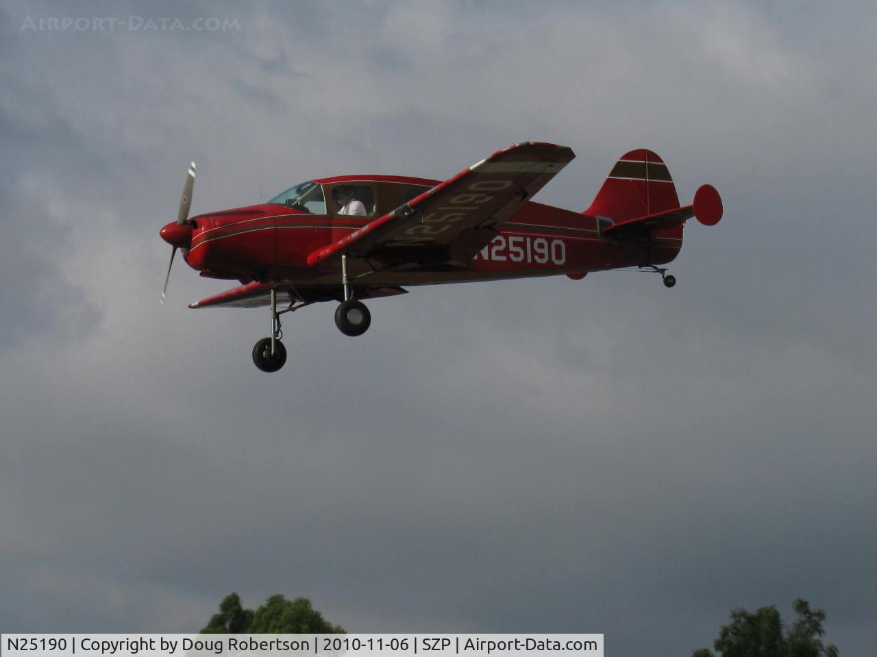 N25190, 1940 Bellanca 14-9 C/N 1011, 1940 Bellanca 14-9 CRUISAIR JUNIOR, Lycoming O&VO-360 180 Hp conversion from orig. Ken Royce LeBlond 90 Hp radial, dual sticks conversion from control wheels, on final Rwy 22