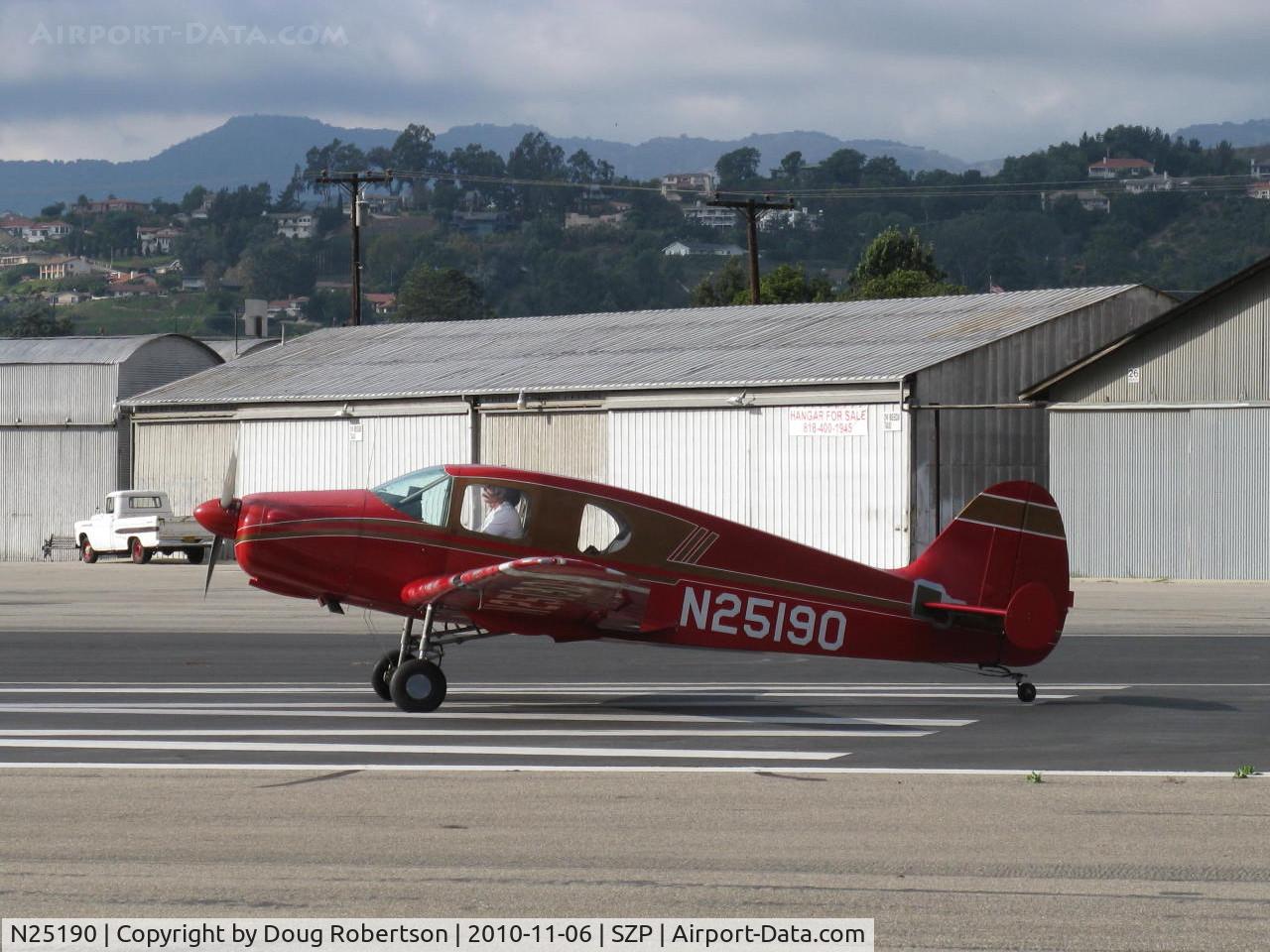 N25190, 1940 Bellanca 14-9 C/N 1011, 1940 Bellanca 14-9 CRUISAIR JUNIOR, Lycoming O&VO-360 180 Hp conversion from original Ken Royce LeBlond 90 Hp radial, taking the active