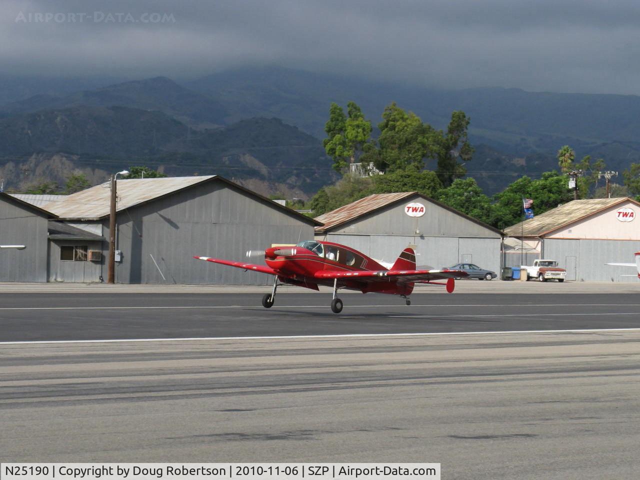 N25190, 1940 Bellanca 14-9 C/N 1011, 1940 Bellanca 14-9 CRUISAIR JUNIOR, Lycoming O&VO-360 180 Hp conversion from original Ken Royce LeBlond 90 Hp radial, landing Rwy 22