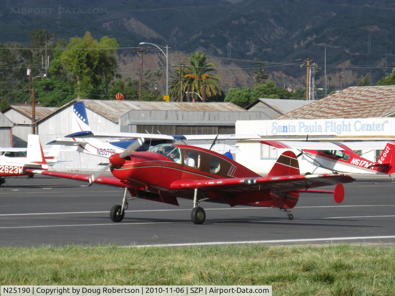 N25190, 1940 Bellanca 14-9 C/N 1011, 1940 Bellanca 14-9 CRUISAIR JUNIOR, Lycoming O&VO-360 180 Hp conversion from original Ken Royce LeBlond 90 Hp radial, landing roll Rwy 22
