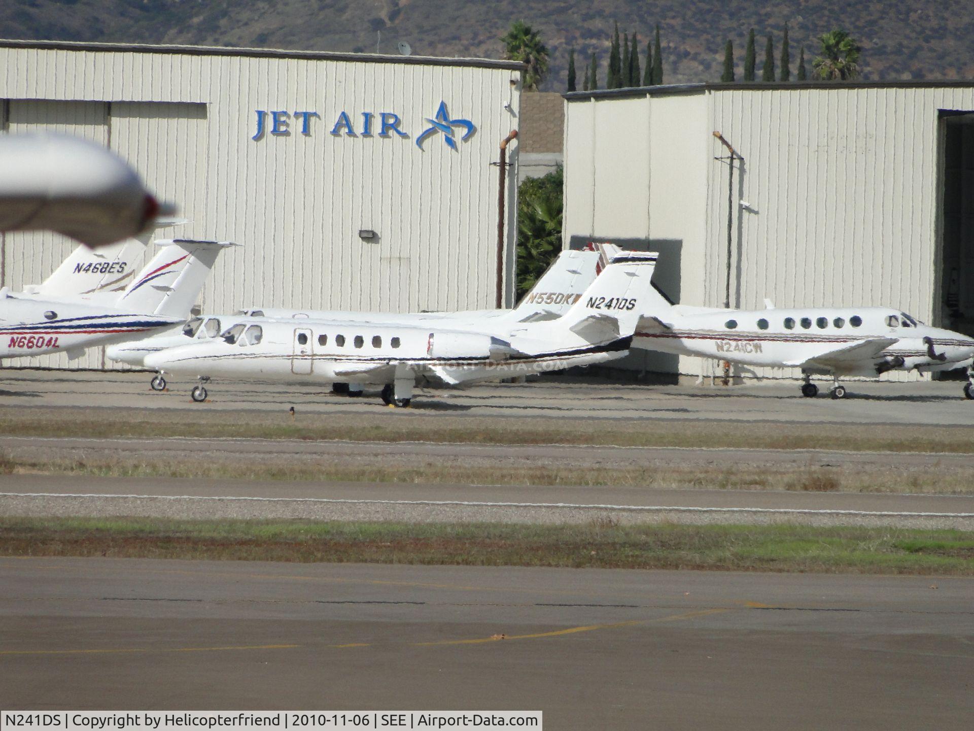 N241DS, 1985 Cessna S550 Citation IIS C/N S550-0042, Parked at Jet Air Hanger