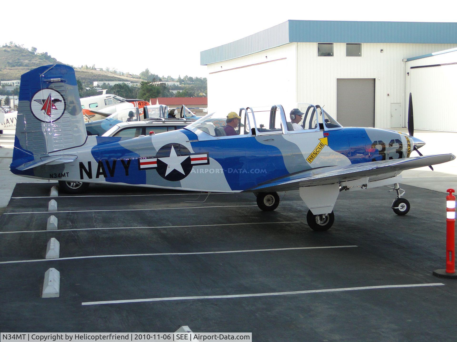 N34MT, 1957 Beech D-45 Mentor C/N BG-417, Getting ready to join a four flight formation practice