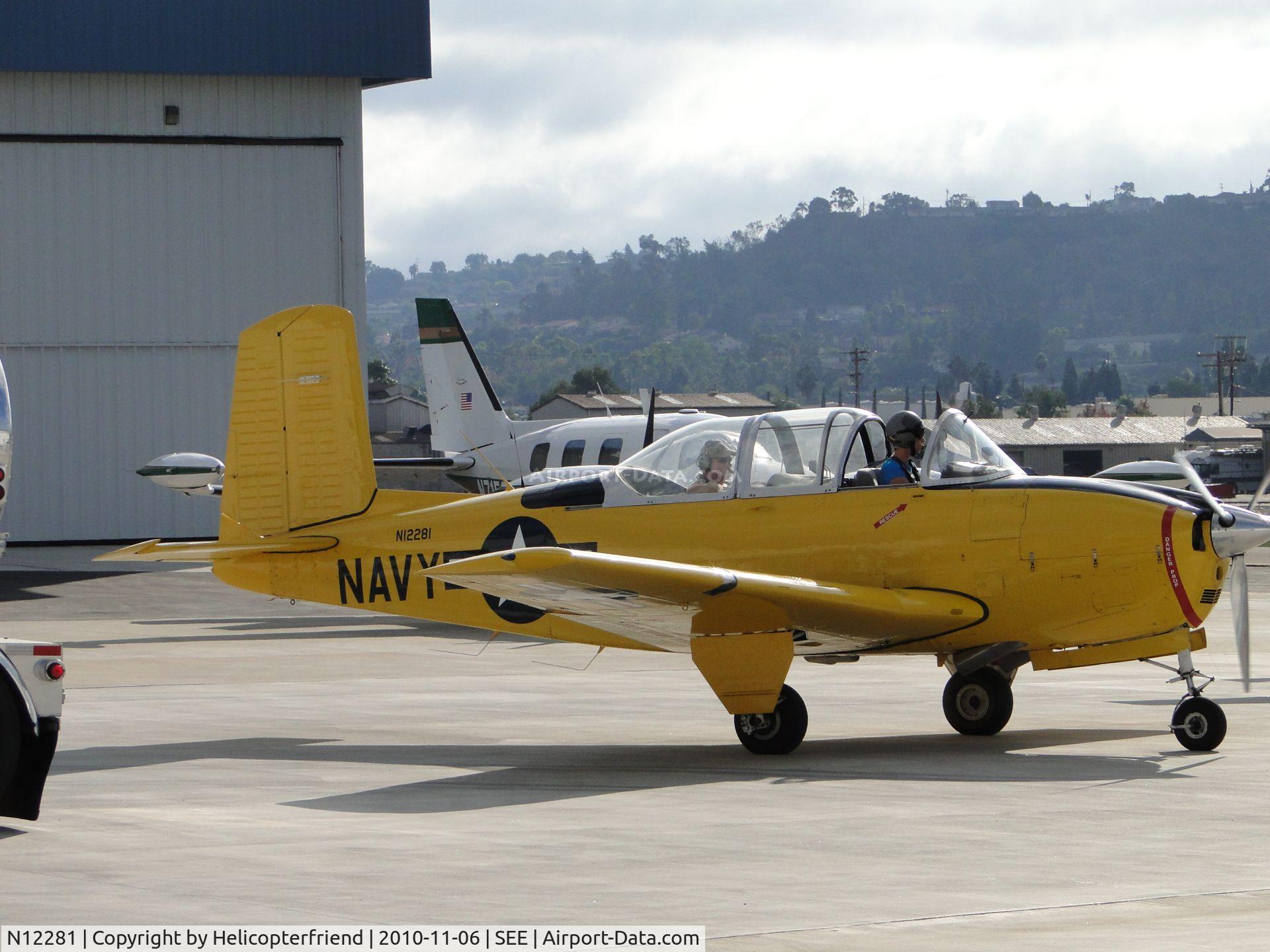 N12281, 1955 Beech T-34A (A45) Mentor Mentor C/N G-293, Fourth plane to join formation practice