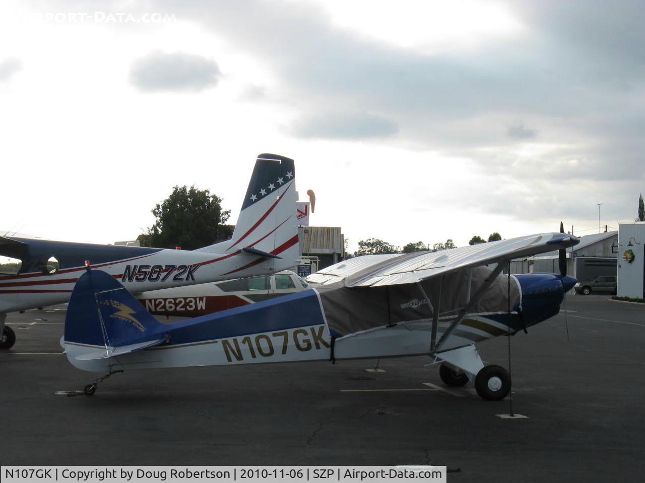 N107GK, 2007 Cub Crafters CC11-100 Sport Cub C/N CC11-00018, 2007 CubCrafters CC11-100 SPORT CUB STOL, Continental O-200-D 100 hp, wing Micro vortex generators, LSA class