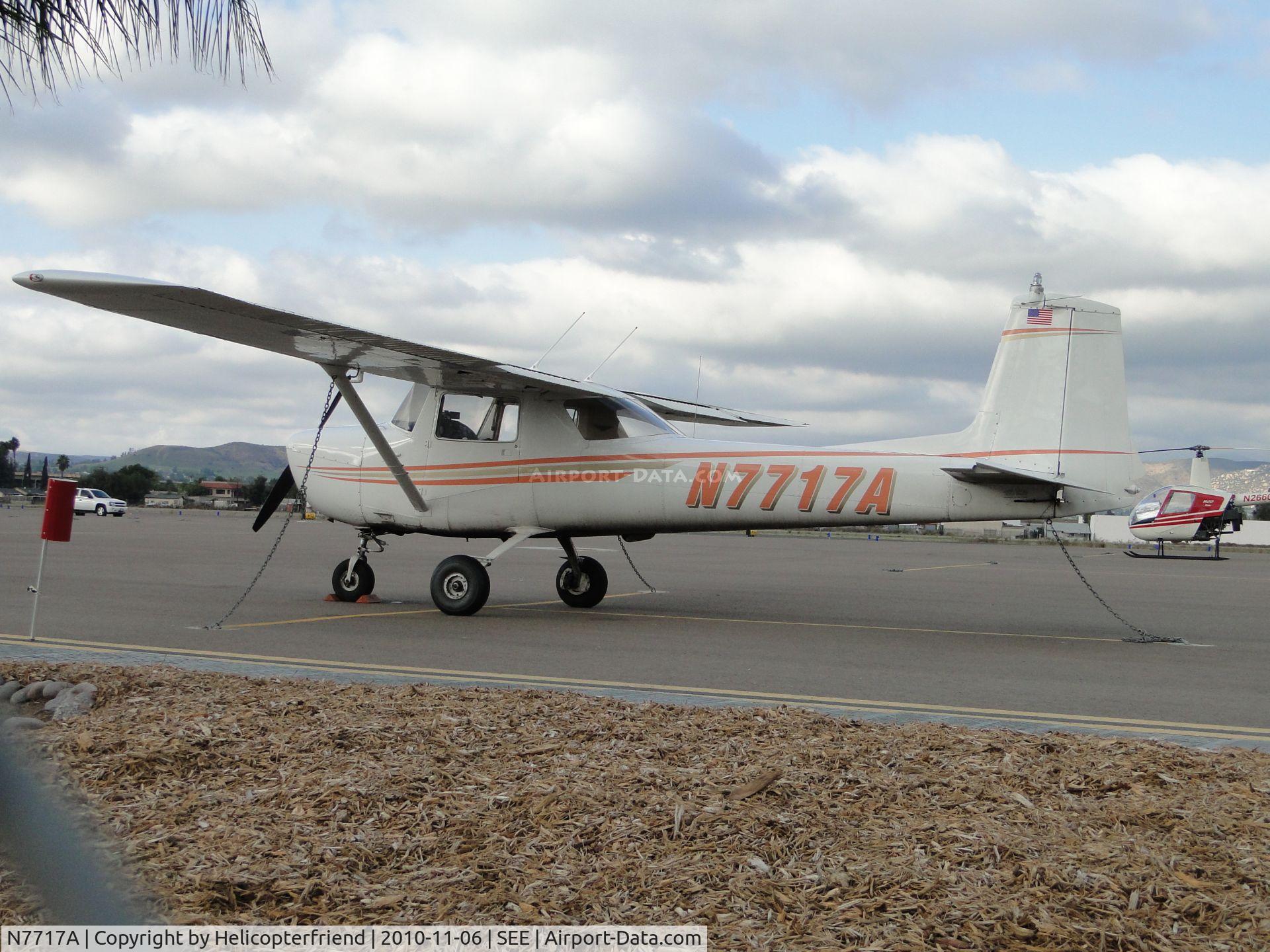 N7717A, 1964 Cessna 150E C/N 150-60886, Used to be parked at Brackett