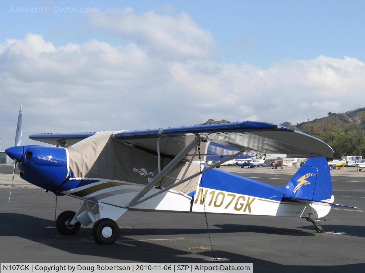 N107GK, 2007 Cub Crafters CC11-100 Sport Cub C/N CC11-00018, 2007 CubCrafters CC11-100 SPORT CUB STOL, Continental O-200-D lightweight engine 100 Hp, wing Micro vortex generators, LSA Class