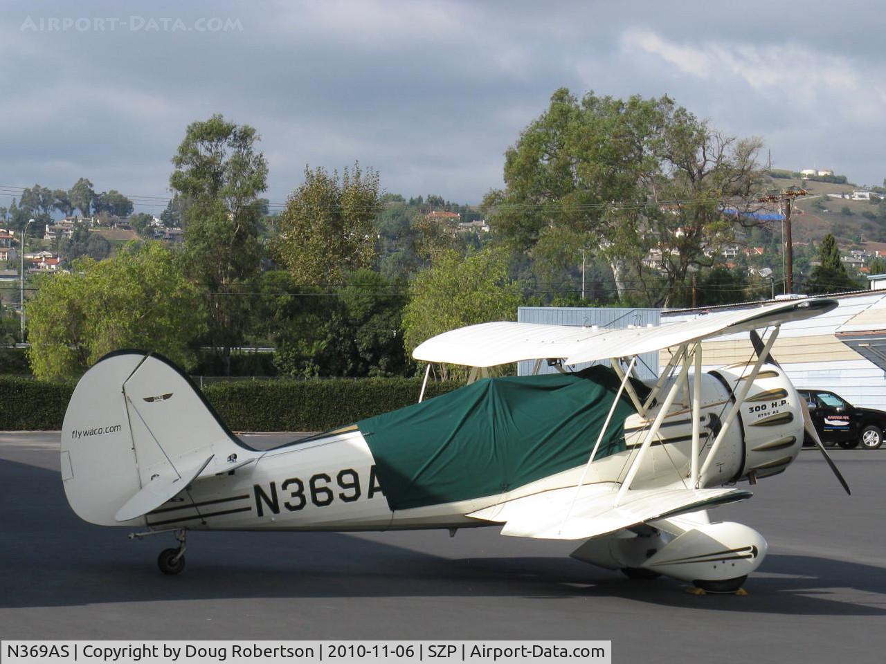 N369AS, 1992 Classic Aircraft Corp WACO YMF C/N F5C-046, 1992 Classic Aircraft Corp. WACO YMF-5C upgraded to -5D SUPER, Jacobs R755 A2 300 hp
